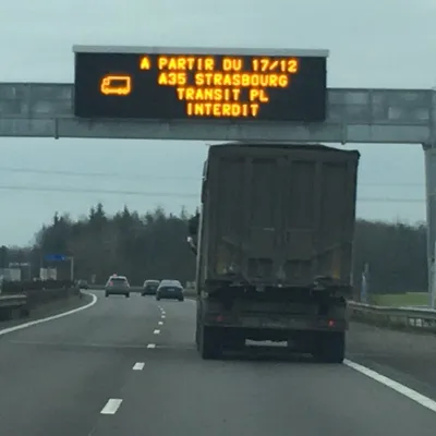 panneau A4 Brumath camions